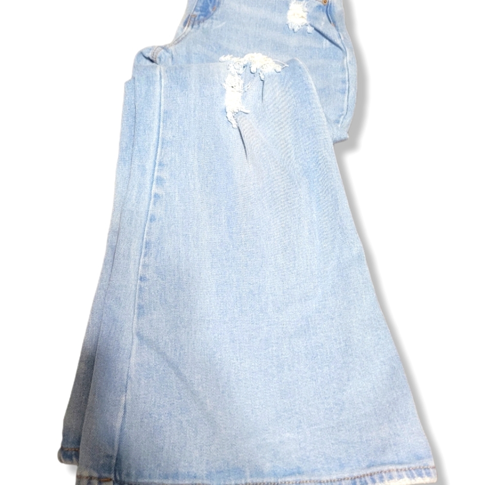 Rue21 Size 7 juniors stone washed denim bell bottoms. - Picture 5 of 10